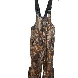 Field & Stream Youth Insulated Woodland Camouflage Overalls